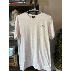 G-Star Raw Short Sleeve Logo Tee Shirt Light Grey Mens Large